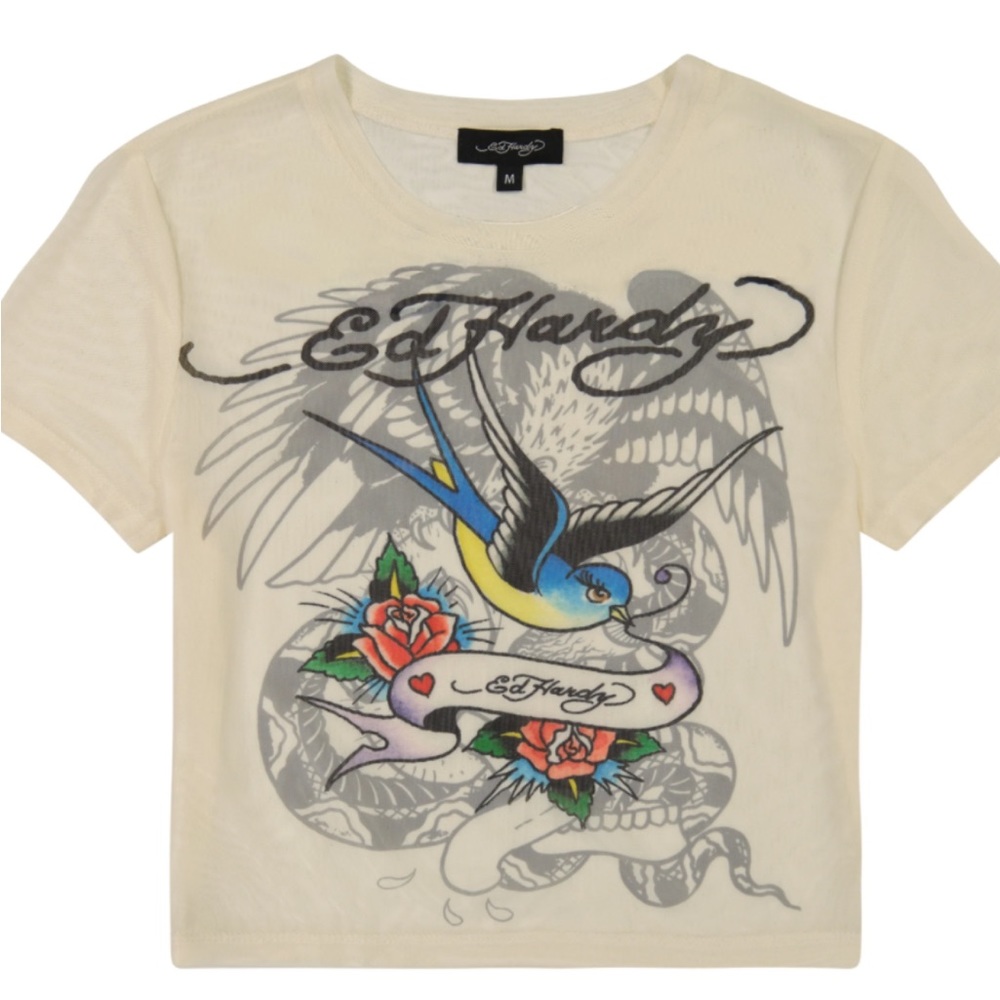 Mesh Ed Hardy baby tee